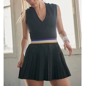Free People You Got Served Tennis Dress Black
